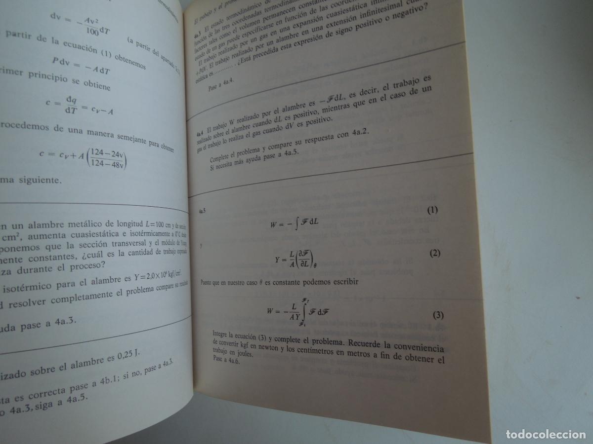 Libros de segunda mano: PROBLEMAS PROGRAMADOS DE TERMODIN&Aacute;MICA - BRAUN & WAIT - EDITORIAL REVERT&Eacute; 1973. - Foto 4