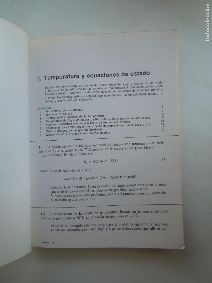 Libros de segunda mano: PROBLEMAS PROGRAMADOS DE TERMODIN&Aacute;MICA - BRAUN & WAIT - EDITORIAL REVERT&Eacute; 1973. - Foto 5