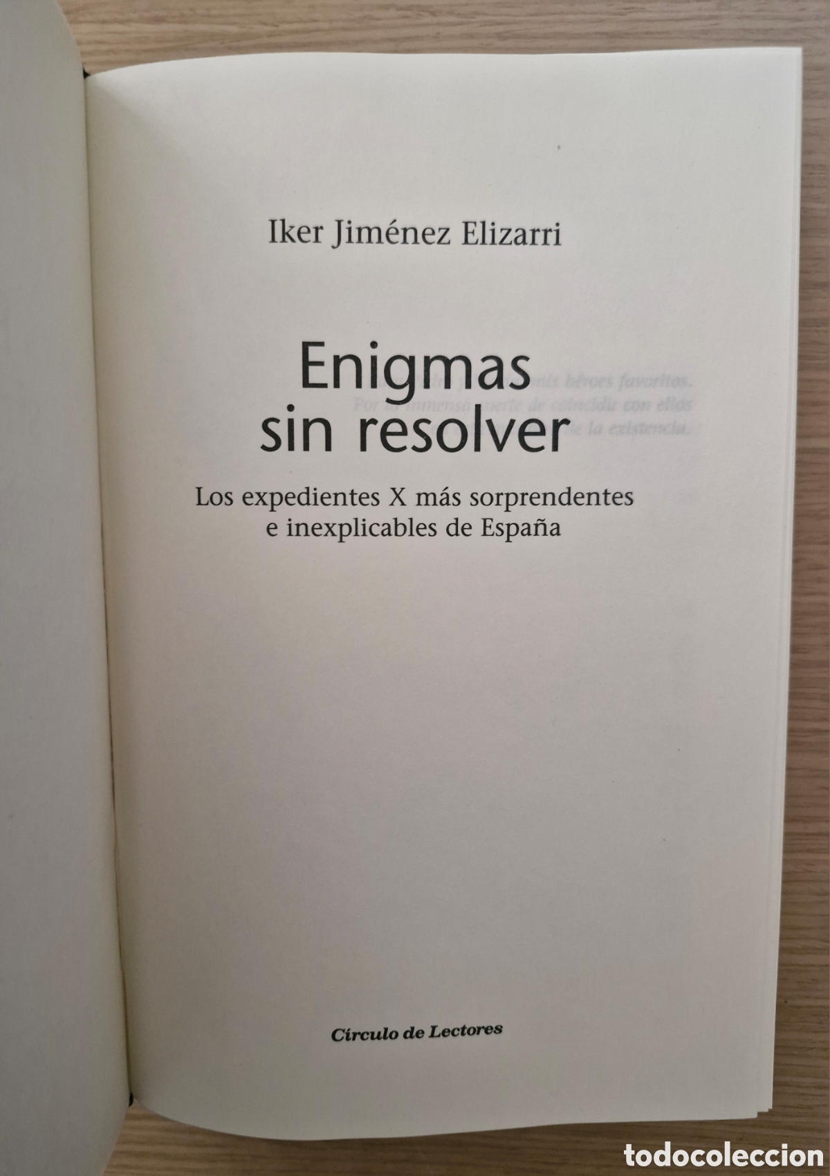Libros de segunda mano: ENIGMAS SIN RESOLVER - Iker Jim&eacute;nez - Foto 2