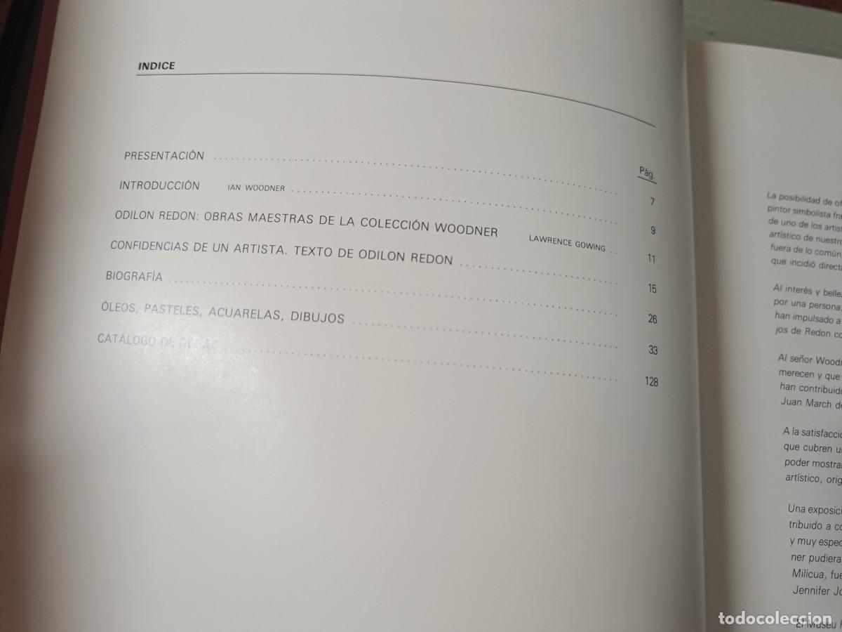 Libros de segunda mano: ODILON REDON. COLECCI&Oacute;N IAN WOODNER. CAT&Aacute;LOGO - Foto 3