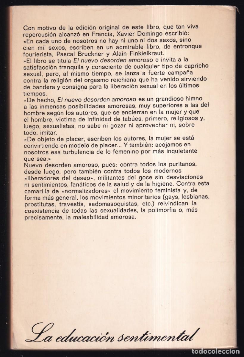 Libros de segunda mano: Lote 9 libros colecci&oacute;n *La educaci&oacute;n sentimental* Editorial Anagrama. - Foto 6
