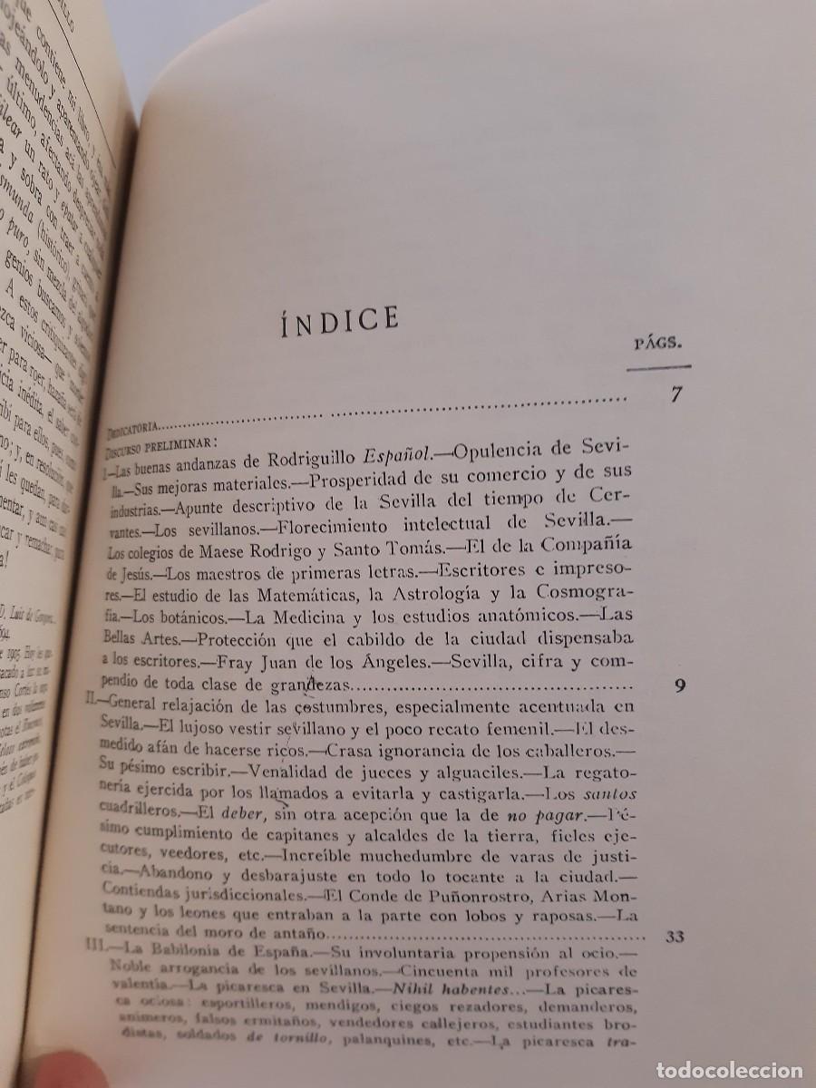 Libros de segunda mano: PERFILES DE LA SEVILLA CERVANTINA - RODRIGUEZ MARIN, FRANCISCO - Foto 3