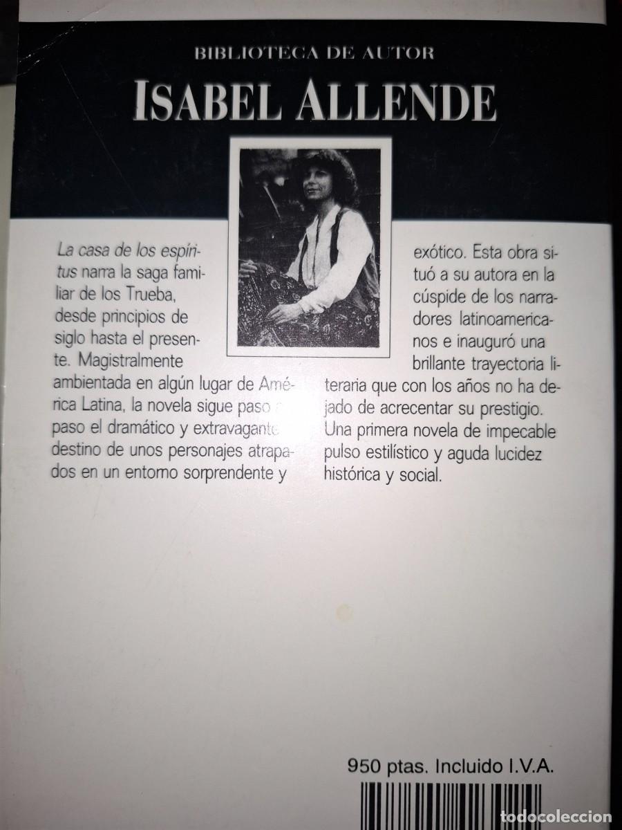 Libros de segunda mano: La casa de los esp&iacute;ritus. Isabel Allende. - Foto 2