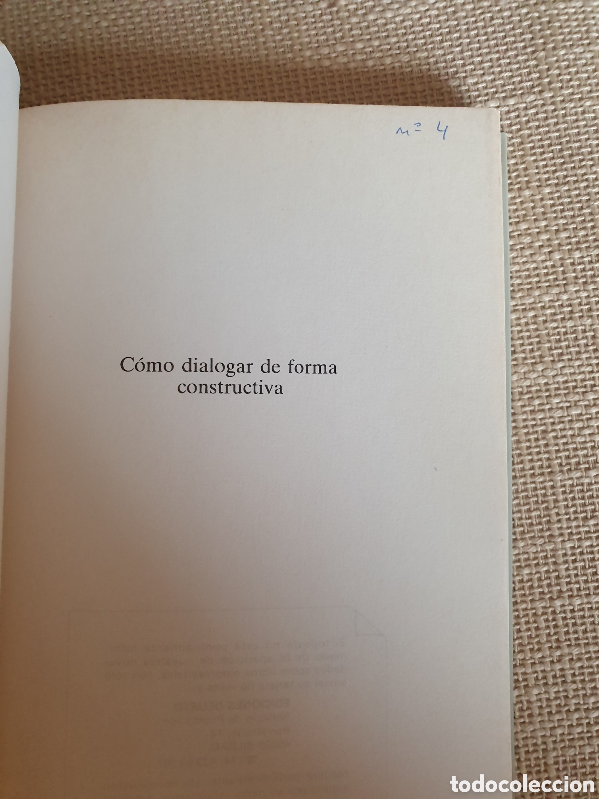 Libros de segunda mano: C&oacute;mo dialogar de forma constructiva BIBLIOTECA DEUSTO DE DESARROLLO PERSONAL - Foto 3