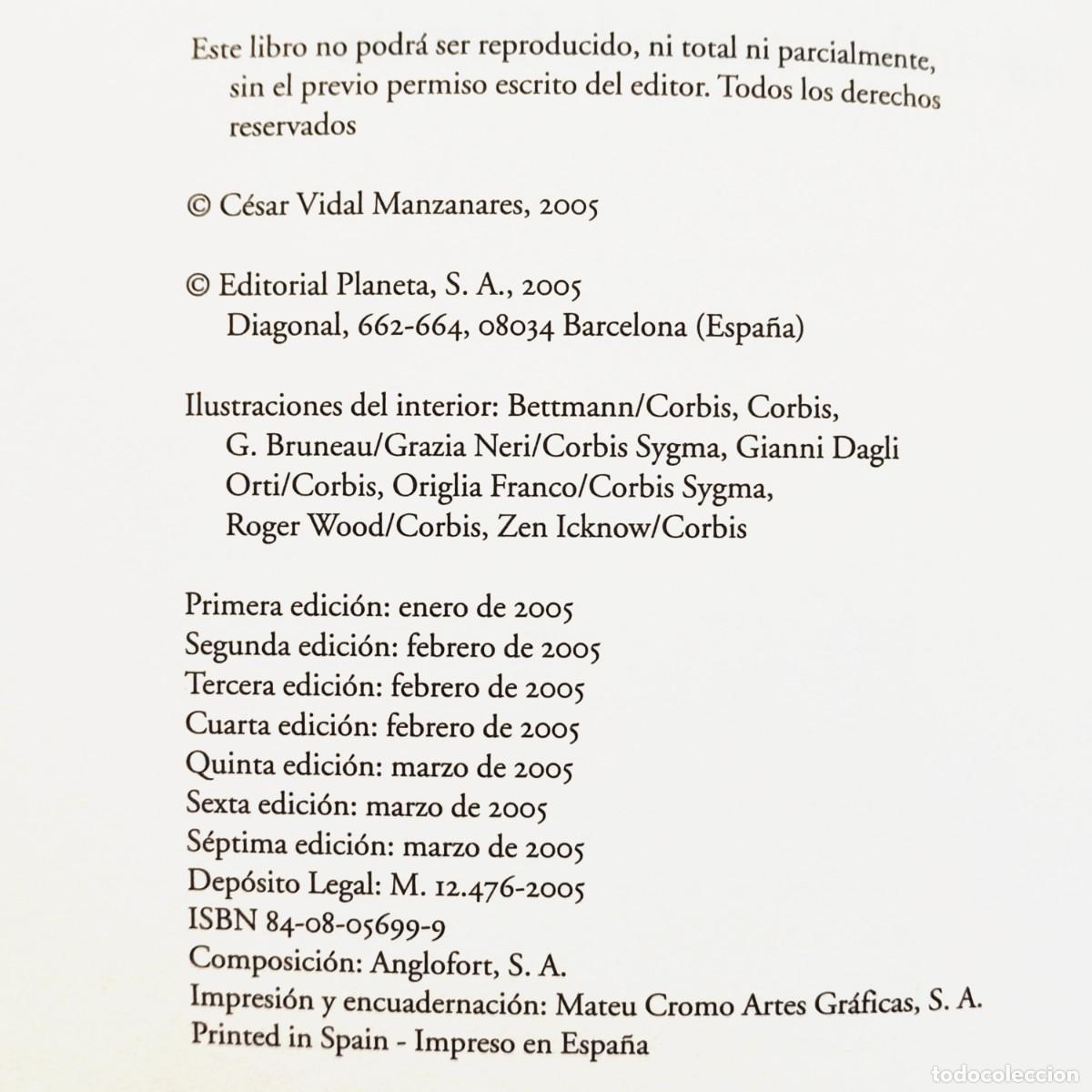 Libros de segunda mano: LOS MASONES de C&eacute;sar Vidal. Dedicado. - Foto 6