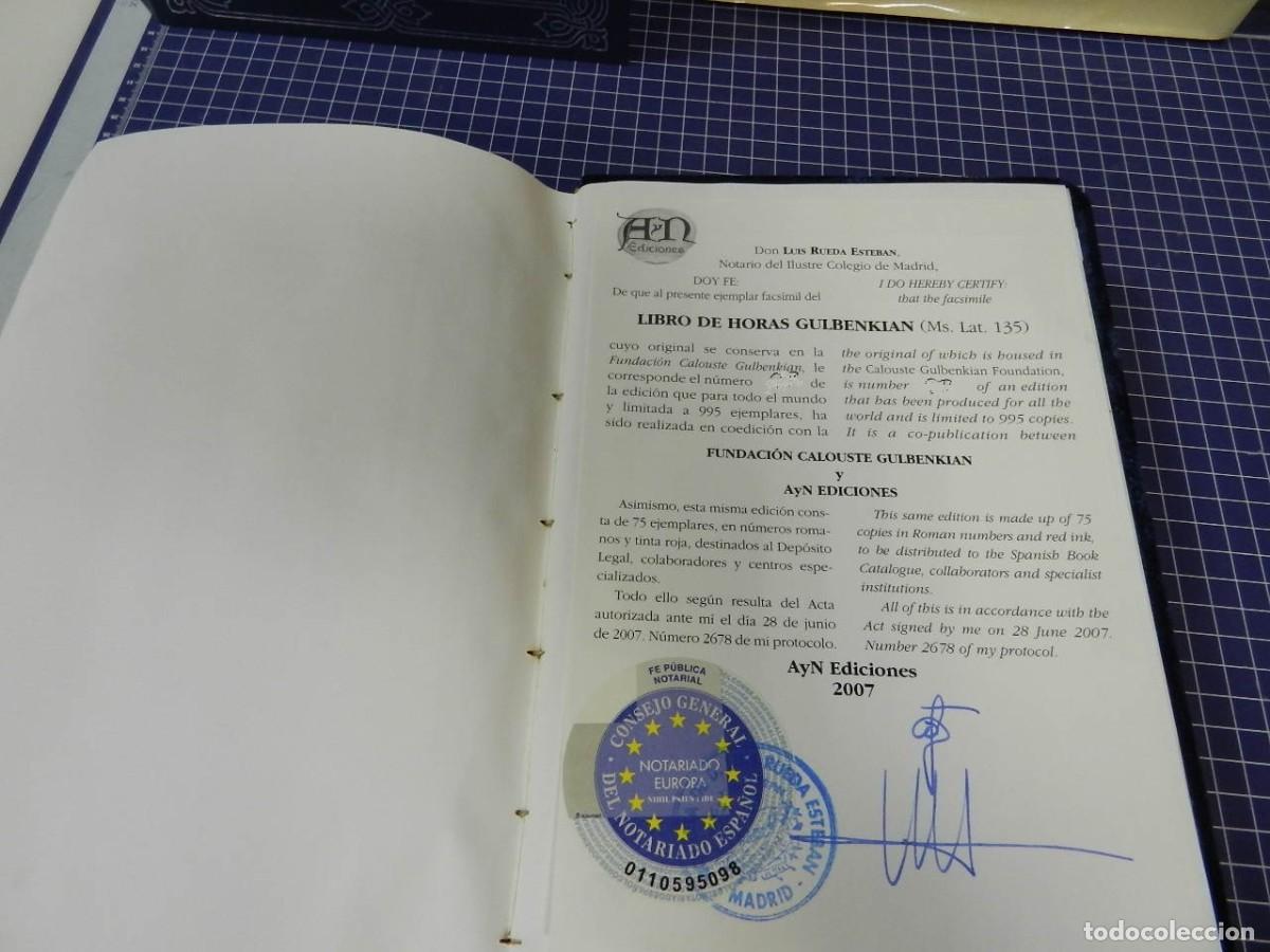 Libros de segunda mano: FACSIMIL LIBRO DE HORAS DE GULBENKIAN AyN Ediciones &ndash; Madrid, 2007 - - Foto 6