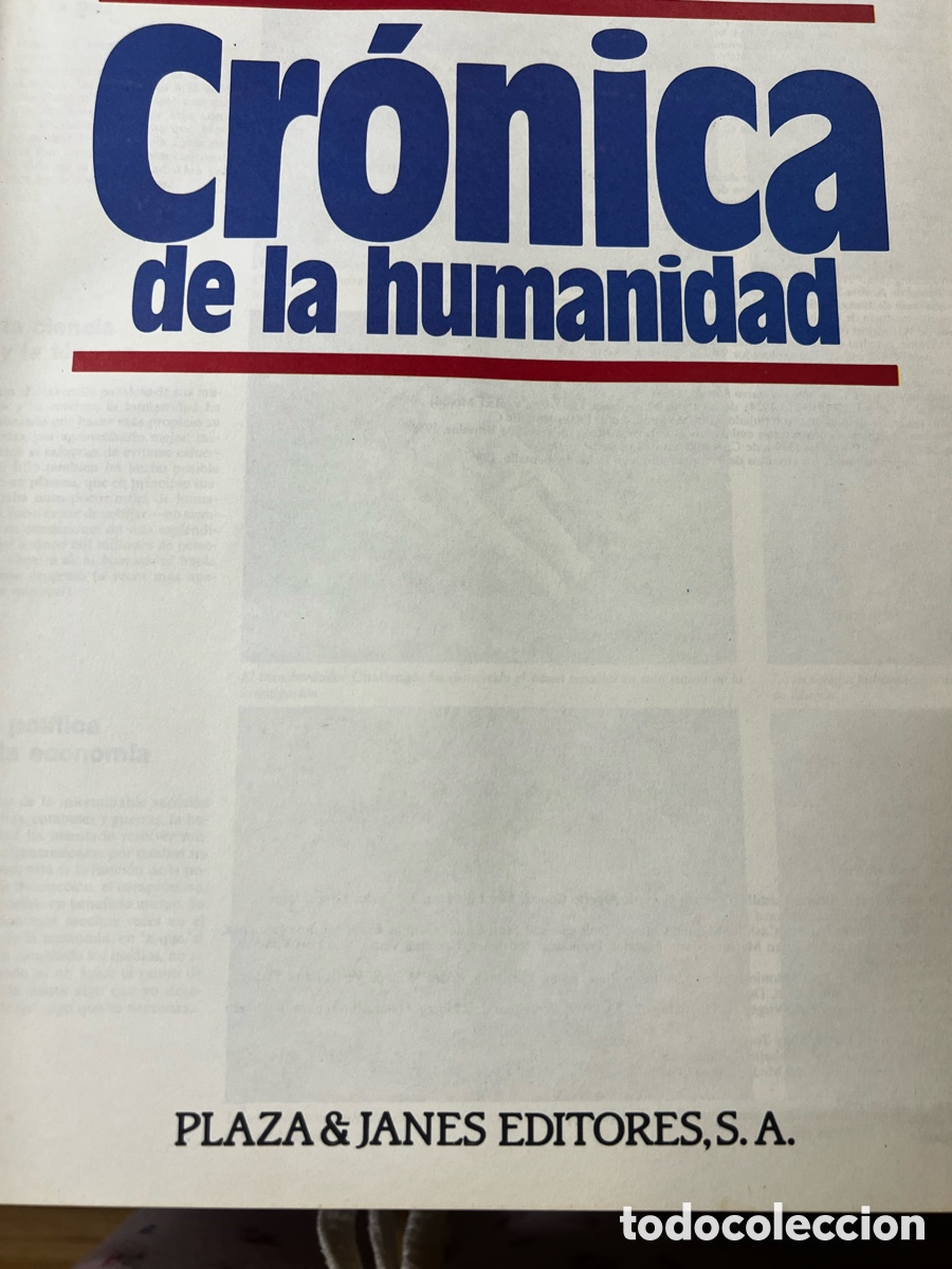 Libros de segunda mano: Cr&oacute;nica de la humanidad. Plaza &Janes - Foto 2
