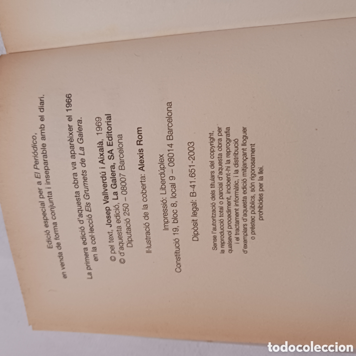 Libros de segunda mano: Rovello de Josep Vallverdu - Foto 4