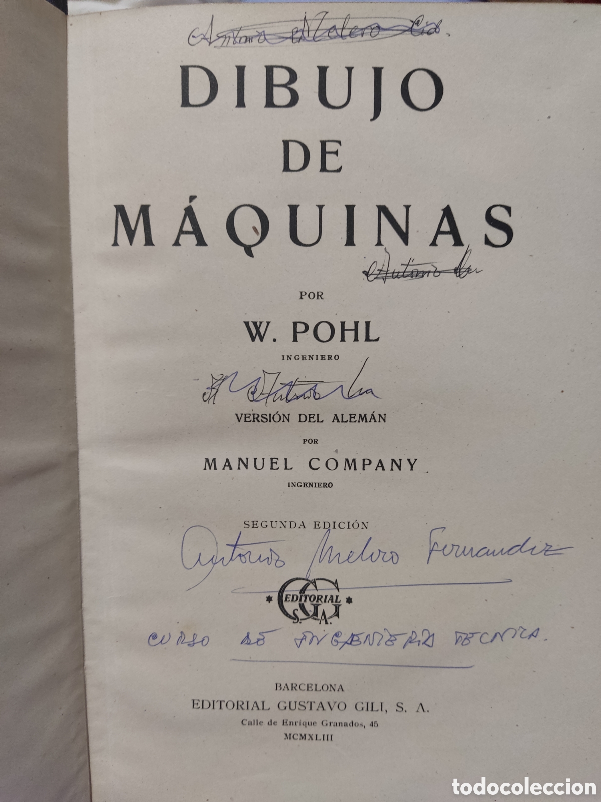 Libros de segunda mano: Dibujo de m&aacute;quinas por W.Pohl - Foto 4