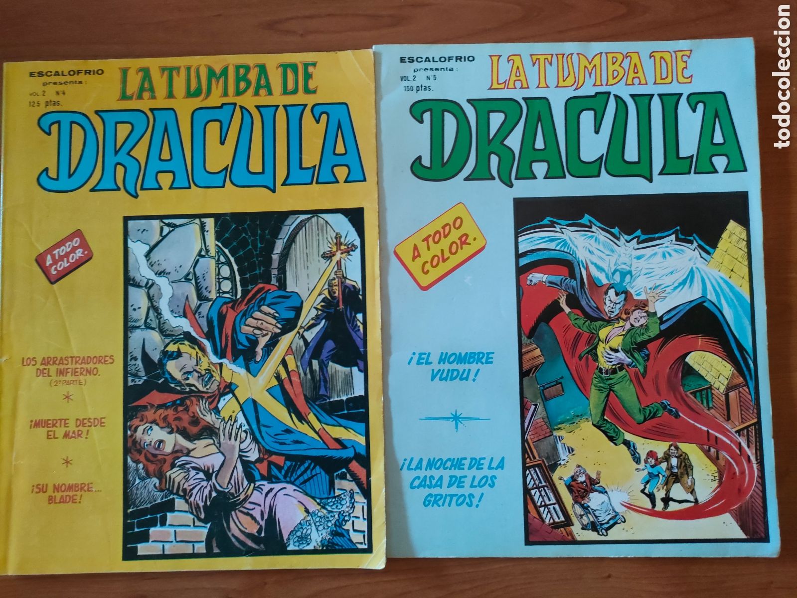 Libros de segunda mano: La tumba de Dr&aacute;cula. Vol 2. N&uacute;mero 4 y 5. Ediciones v&eacute;rtice. Comics. - Foto 1