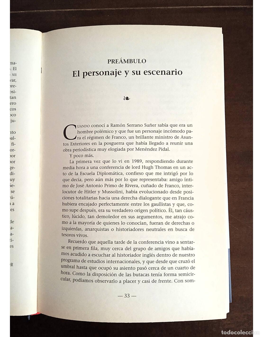 Libros de segunda mano: SERRANO SU&Ntilde;ER. CONCIENCIA Y PODER. MERINO, Ignacio. Ediciones Algaba. 2004. - Foto 3