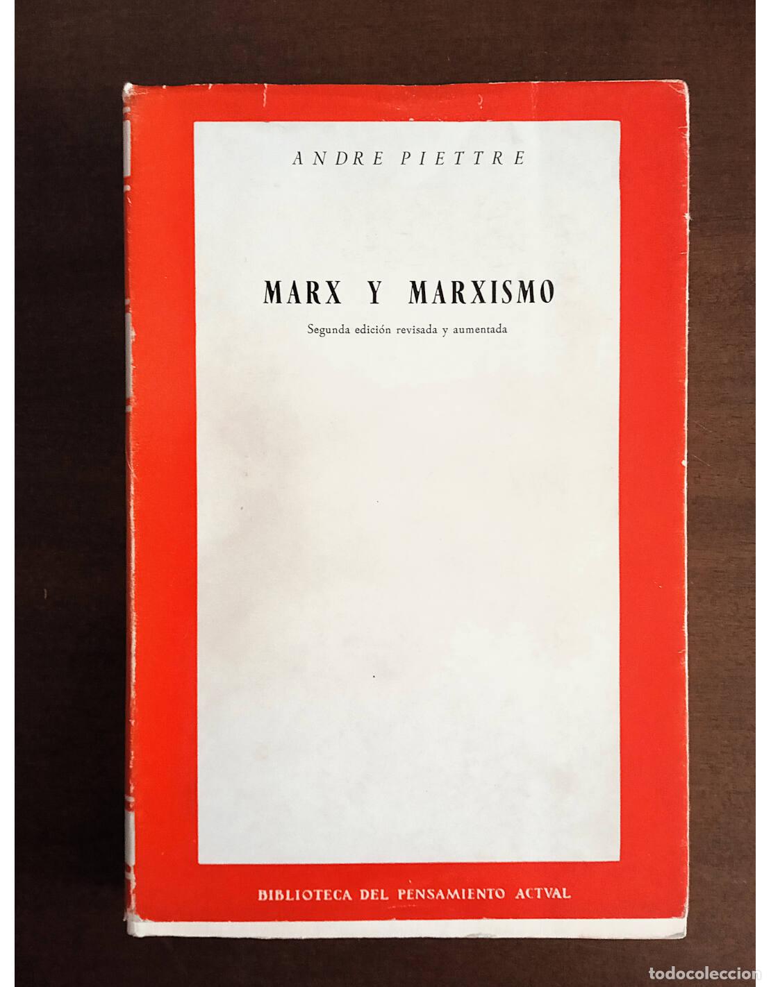 Libros de segunda mano: MARX Y MARXISMO. PIETTRE, Andr&eacute;.. Ediciones Rialp. 1964. - Foto 1