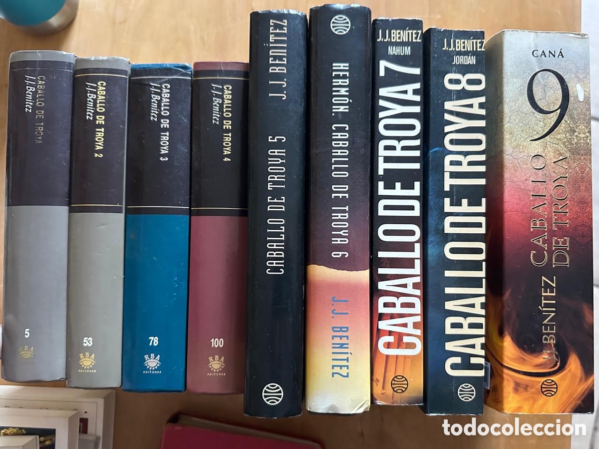 Libros de segunda mano: Caballo de Troya 9 tomos - Benitez, J. J. - Foto 4