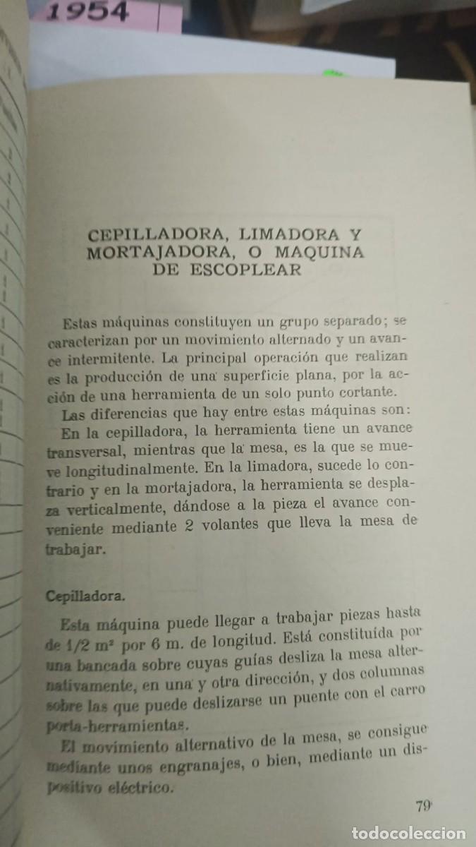 Libros de segunda mano: MANUAL DE TORNERIA Y TALLER - BENTLEYS - DOSSAT 2000 - 1958 - Foto 2