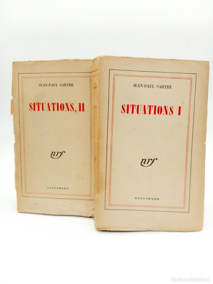 Libros de segunda mano: Jean-Paul Sartre &ndash; Situations I & II &ndash; Ediciones m&uacute;ltiples &ndash; 1947 / 1948 - Foto 1