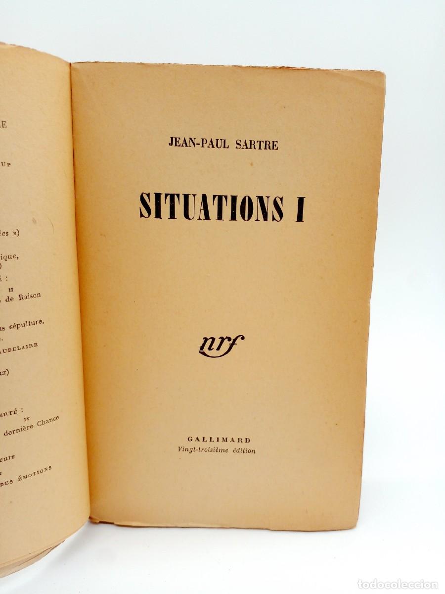 Libros de segunda mano: Jean-Paul Sartre &ndash; Situations I & II &ndash; Ediciones m&uacute;ltiples &ndash; 1947 / 1948 - Foto 3