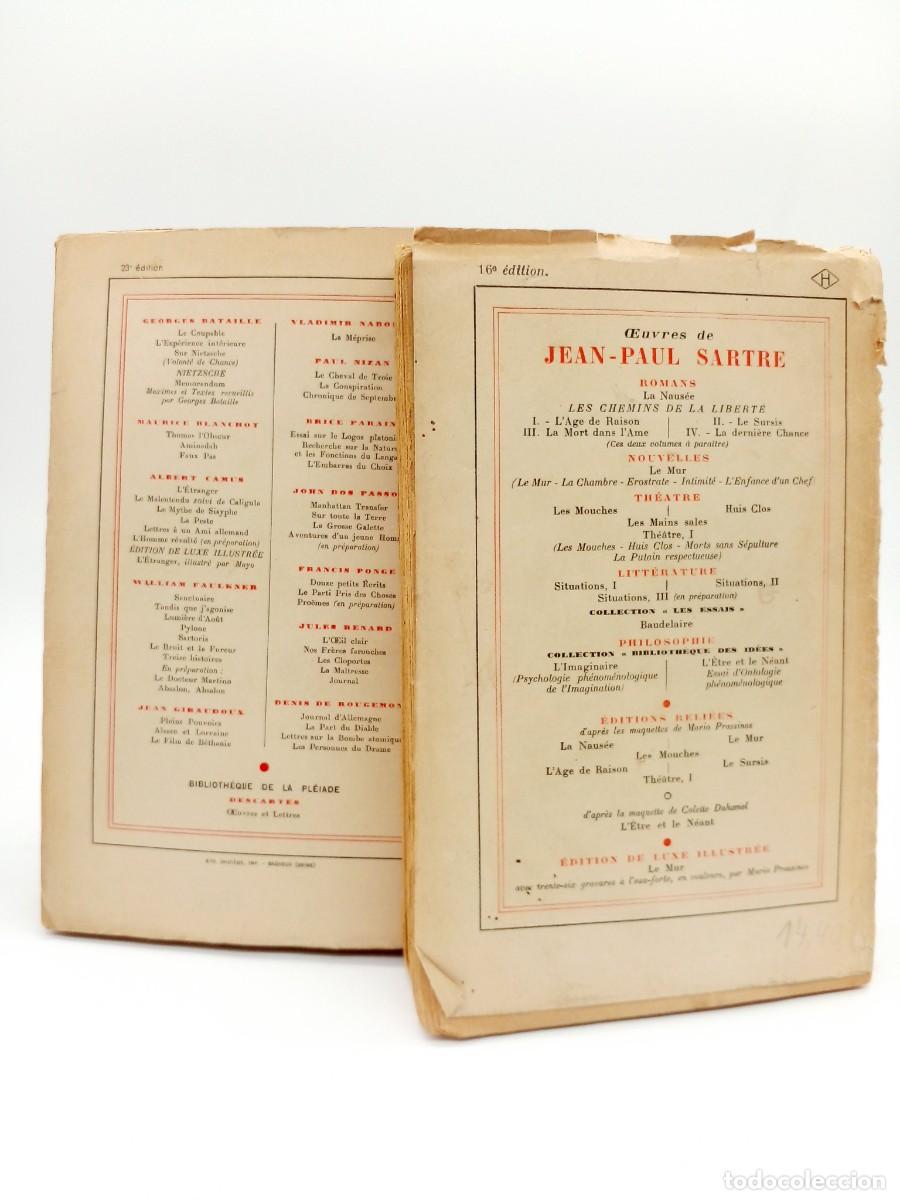 Libros de segunda mano: Jean-Paul Sartre &ndash; Situations I & II &ndash; Ediciones m&uacute;ltiples &ndash; 1947 / 1948 - Foto 7