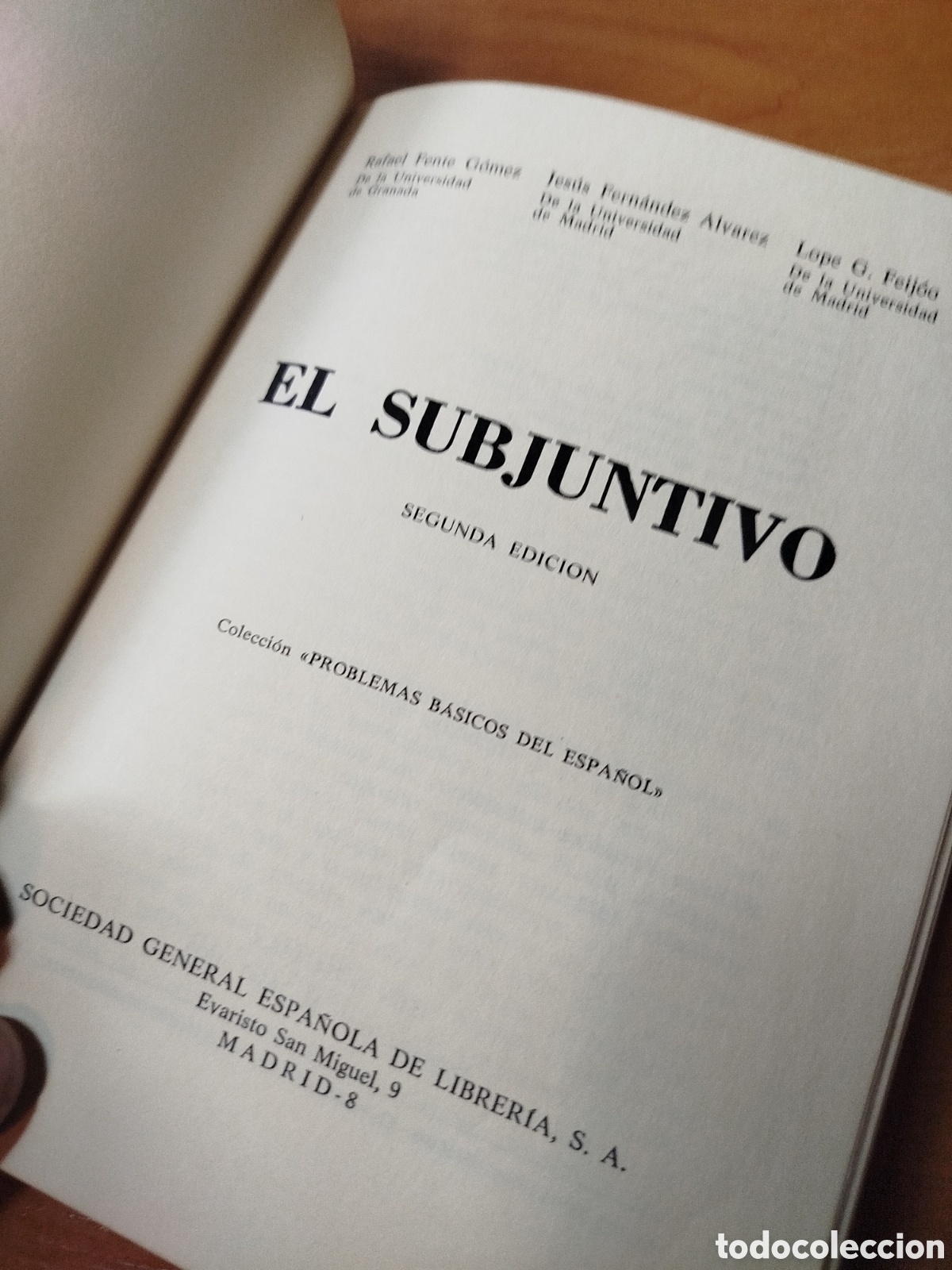 Libros de segunda mano: El subjuntivo. PBE. R. frente. Problemas b&aacute;sicos del espa&ntilde;ol - Foto 4