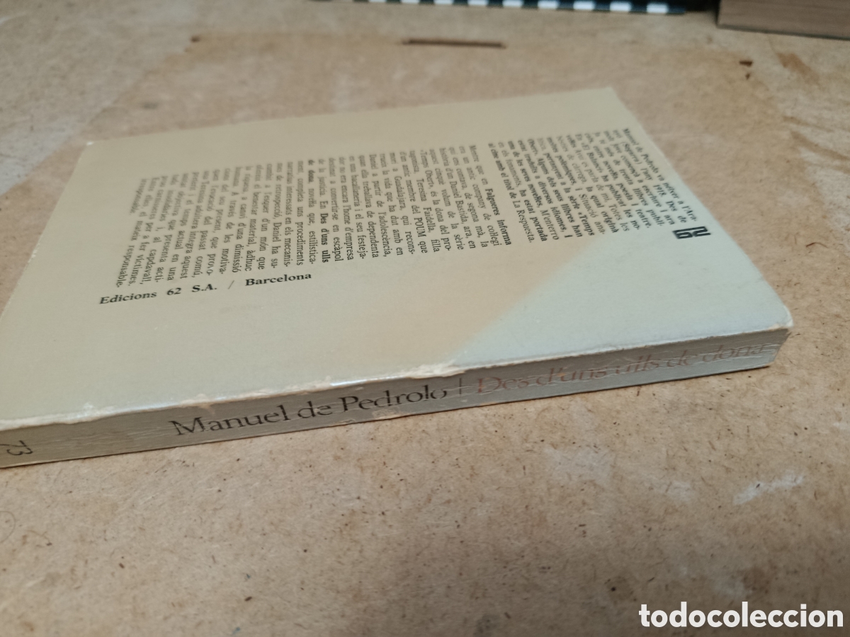Libros de segunda mano: Des duns ulls de dona - Manuel de pedrolo - Foto 2
