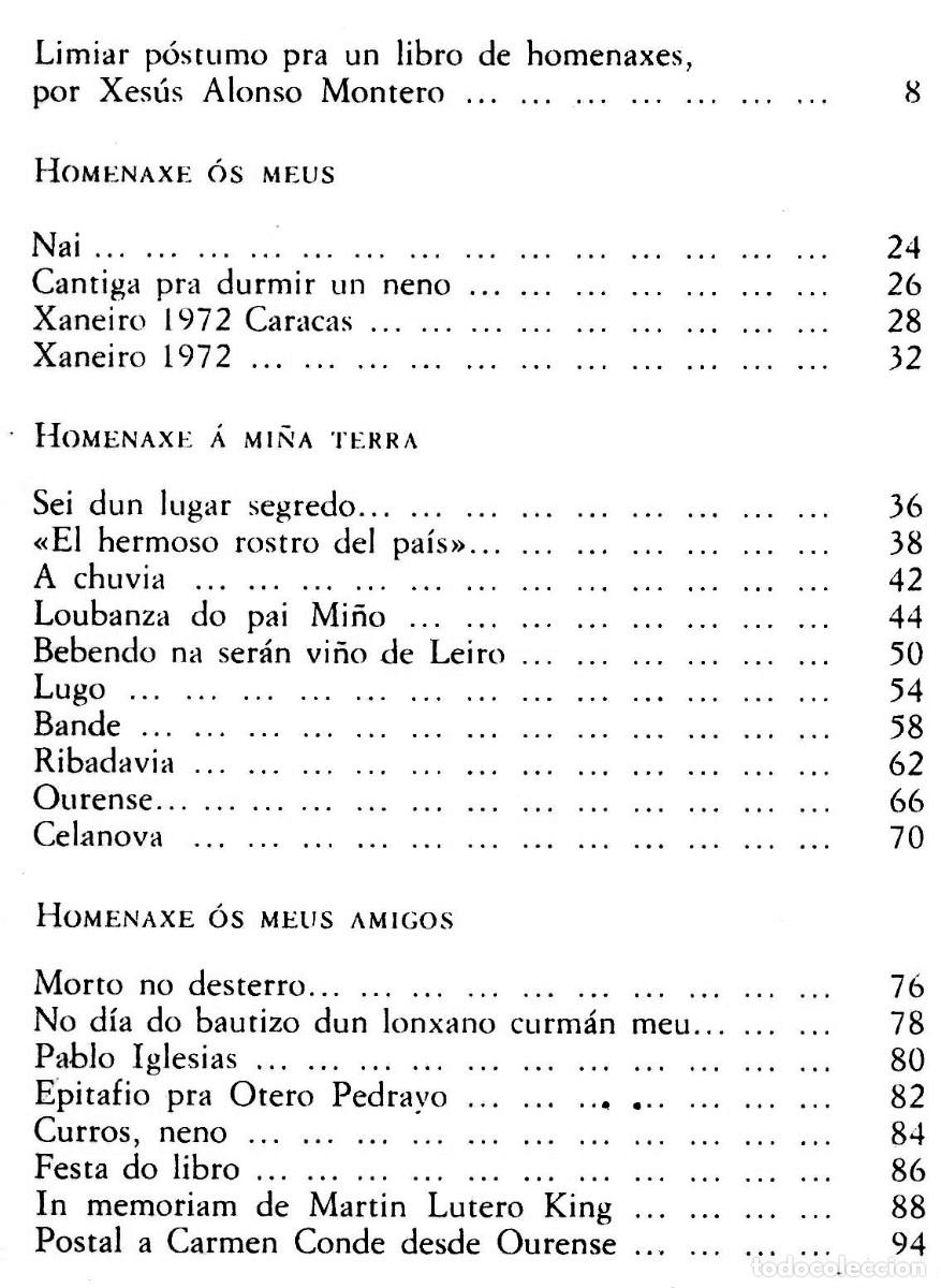 Libros de segunda mano: CELSO EMILIO FERREIRO. O LIBRO DOS HOMENAXES. GALICIA. - Foto 4