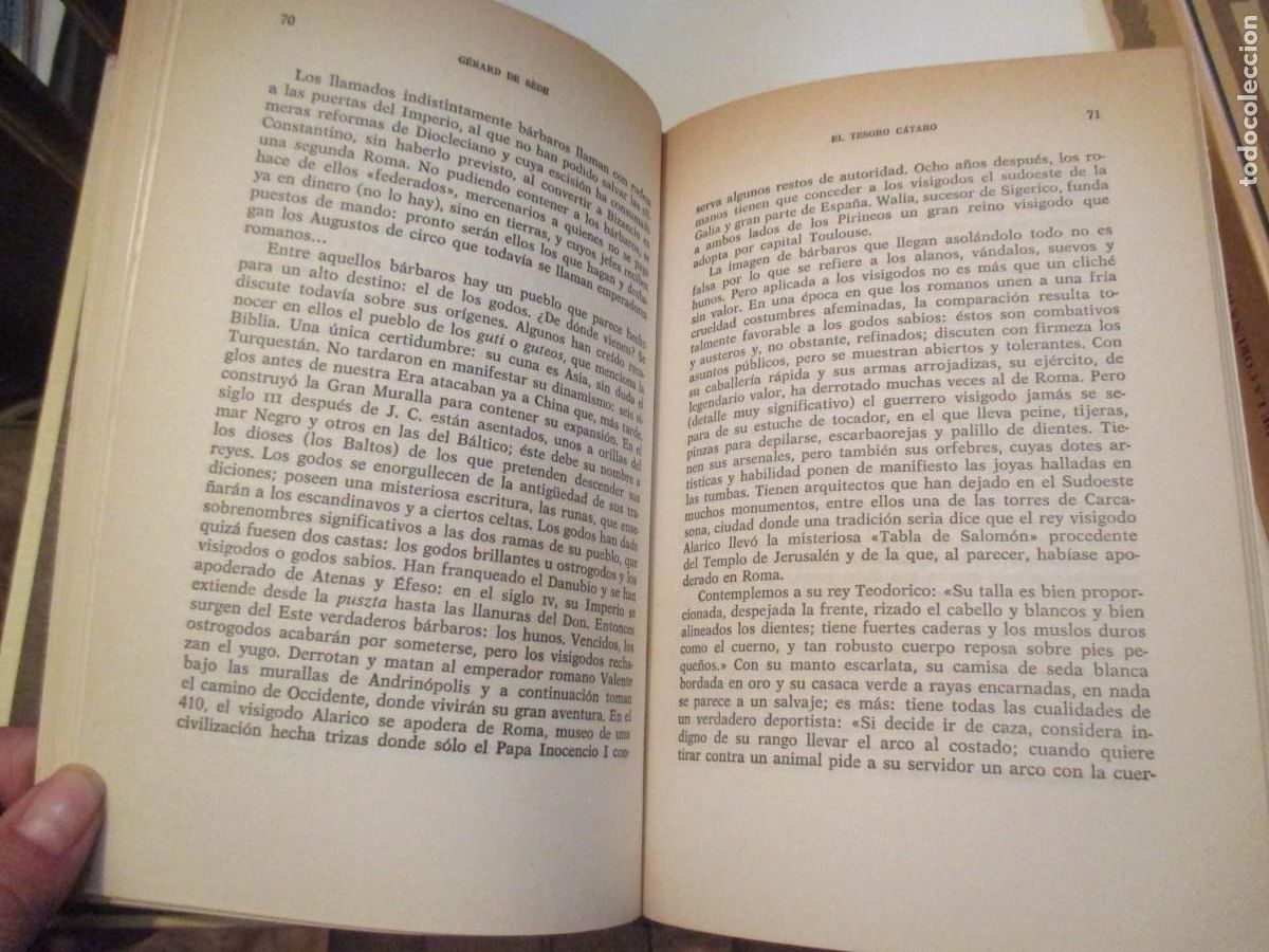 Libros de segunda mano: GERARD DE SEDE El tesoro C&aacute;taro W36520 - Foto 2