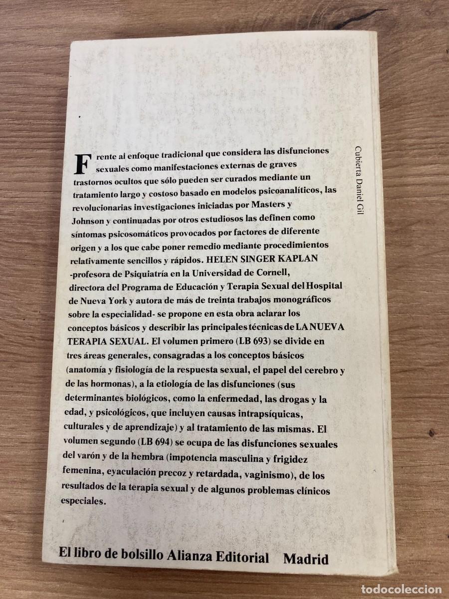 Libros de segunda mano: La nueva terapia sexual Helen Singer Kaplan - Foto 2