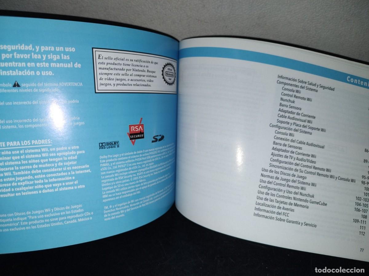 Libros de segunda mano: 204- NINTENDO. WII OPERATIONS MANUAL. SYSTEM SETUP - 2007 - Foto 8