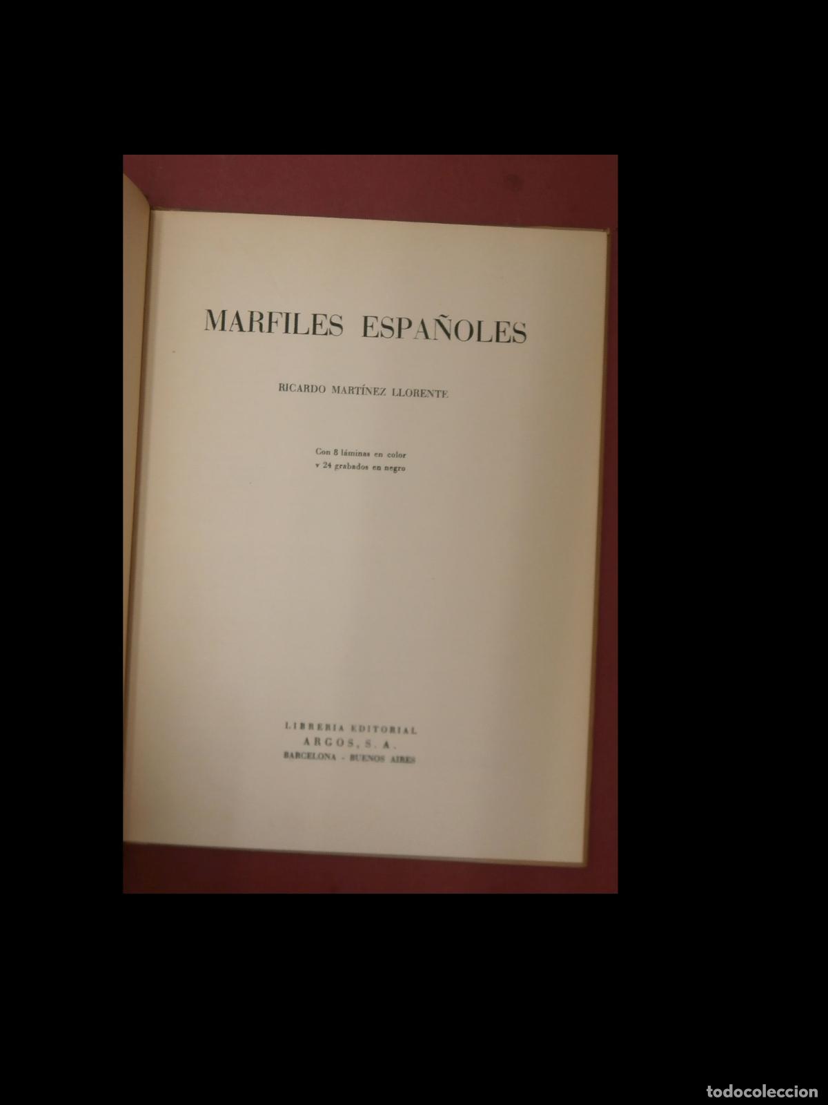 Libros de segunda mano: Marfiles Espa&ntilde;oles. Ricardo Martinez Llorente - Foto 5