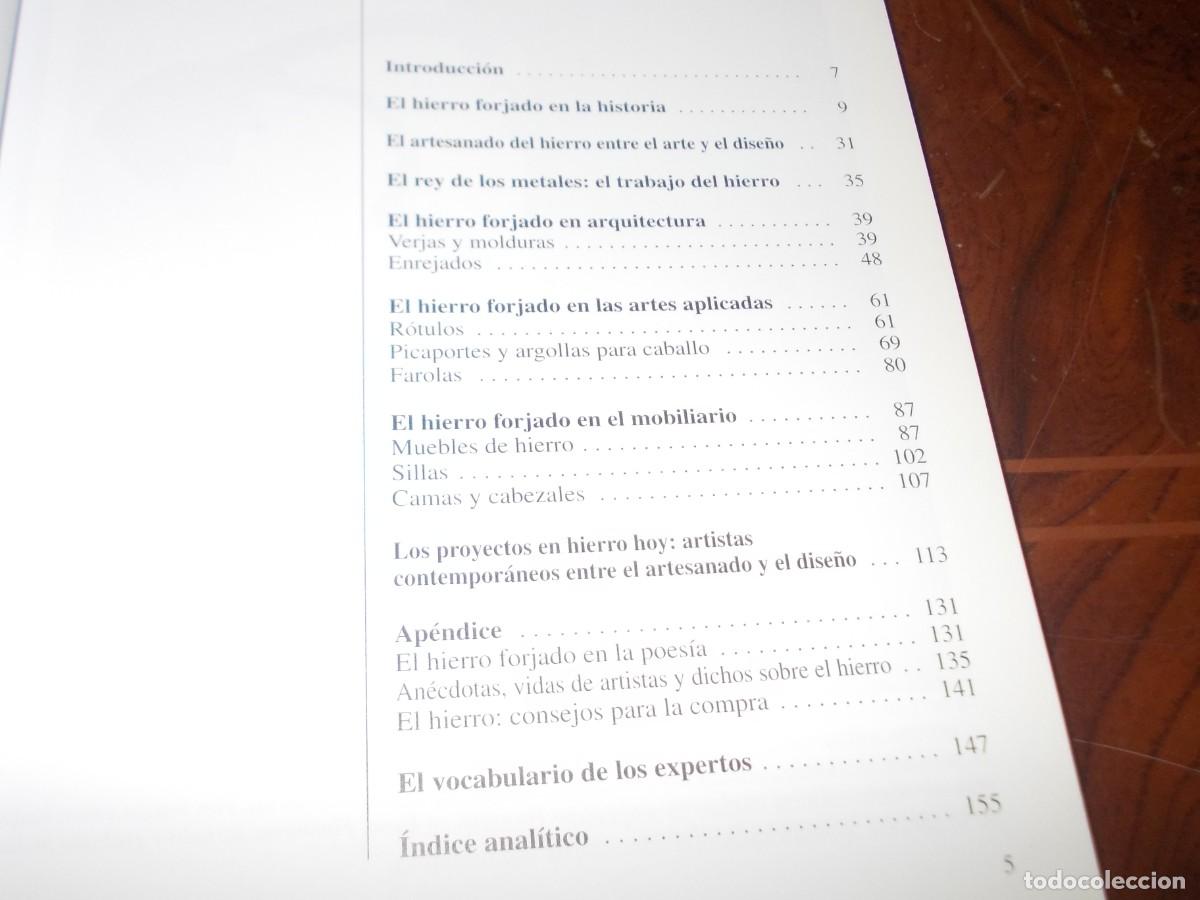 Libros de segunda mano: Proyectos en hierro forjado. Isabella Flores. Editorial De Vecchi 1.995 - Foto 3