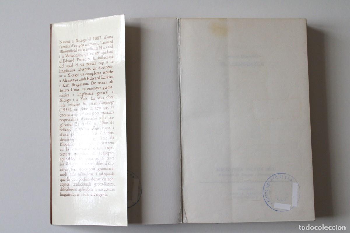 Libros de segunda mano: Leonard Bloomfield - El llenguatge - Seix Barral - Foto 3