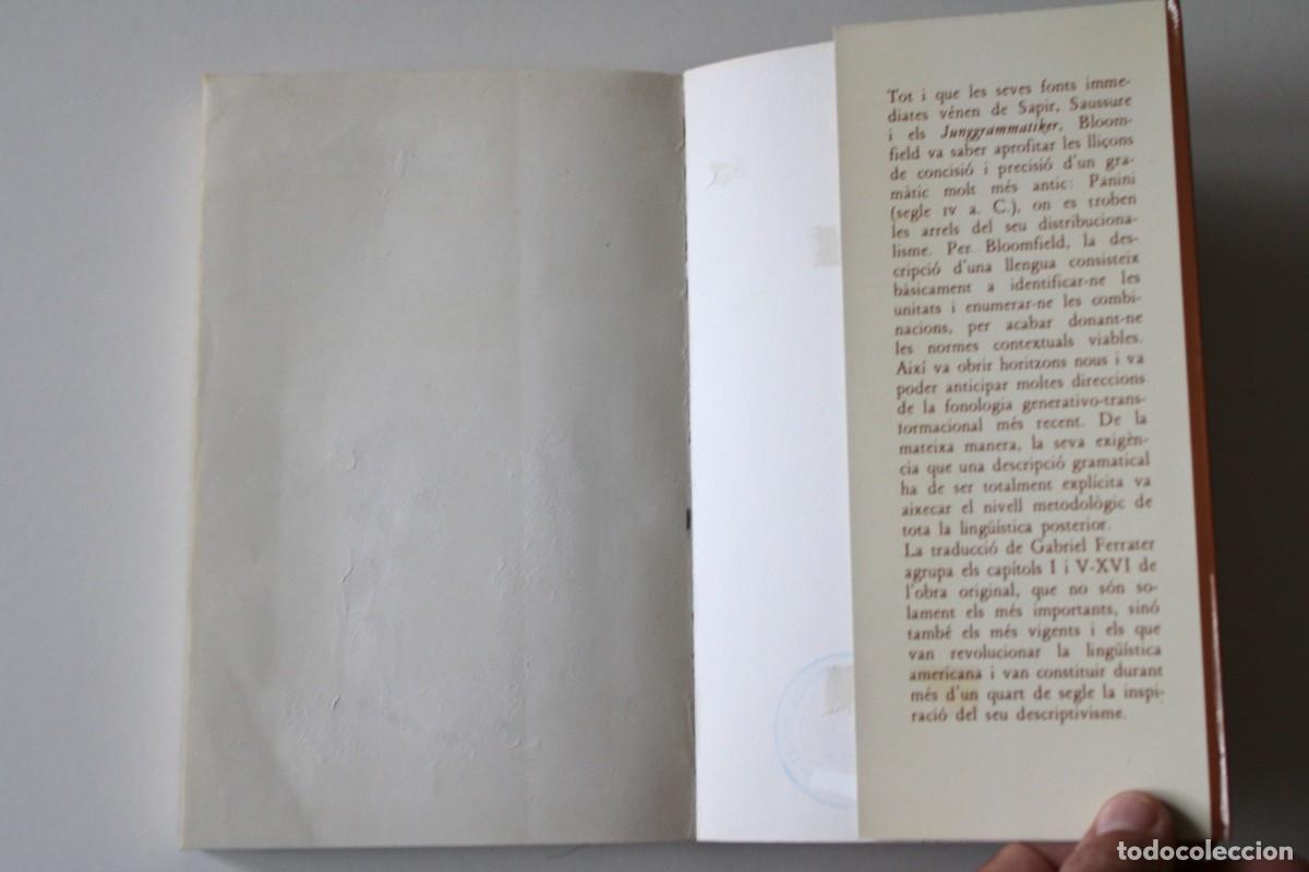 Libros de segunda mano: Leonard Bloomfield - El llenguatge - Seix Barral - Foto 7