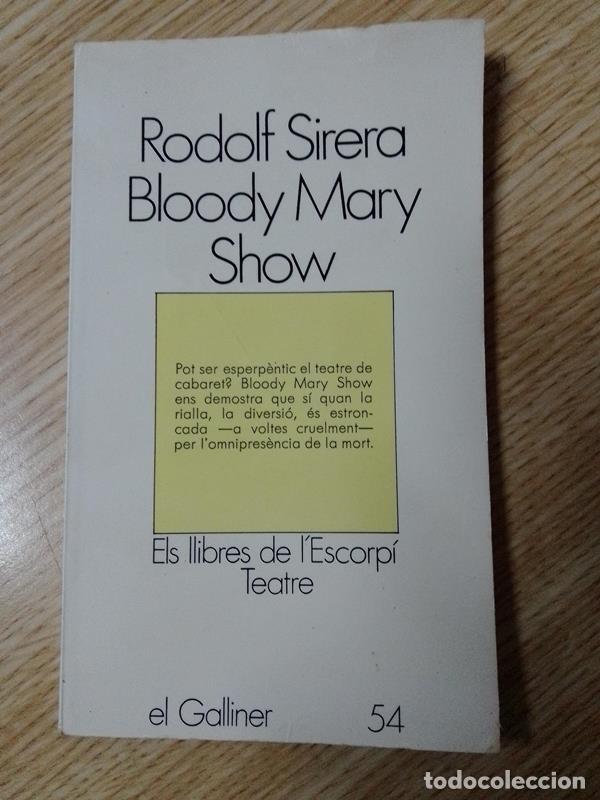Libros de segunda mano: Libro Bloody Mary Show Rodolf Sirera - Foto 1