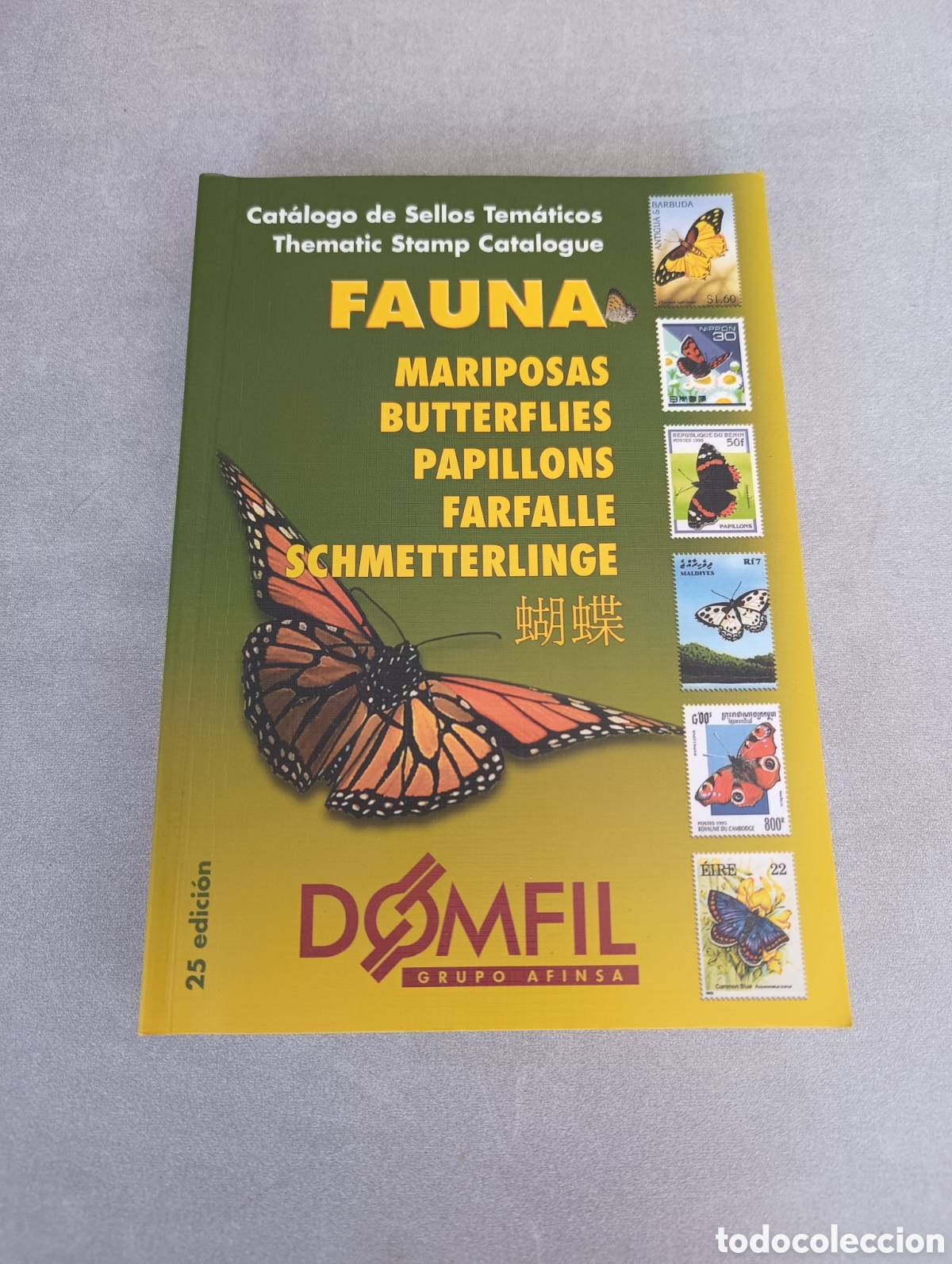 Libros de segunda mano: CAT&Aacute;LOGO DE SELLOS TEMATICOS - FAUNA - MARIPOSAS / DOMFIL