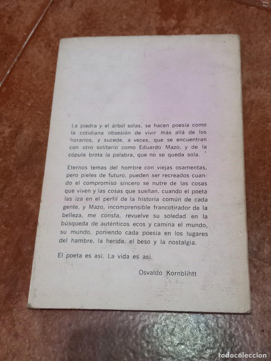 Libros de segunda mano: Libro Poemas militancia de la sangre | Eduardo Mazo | - Foto 2