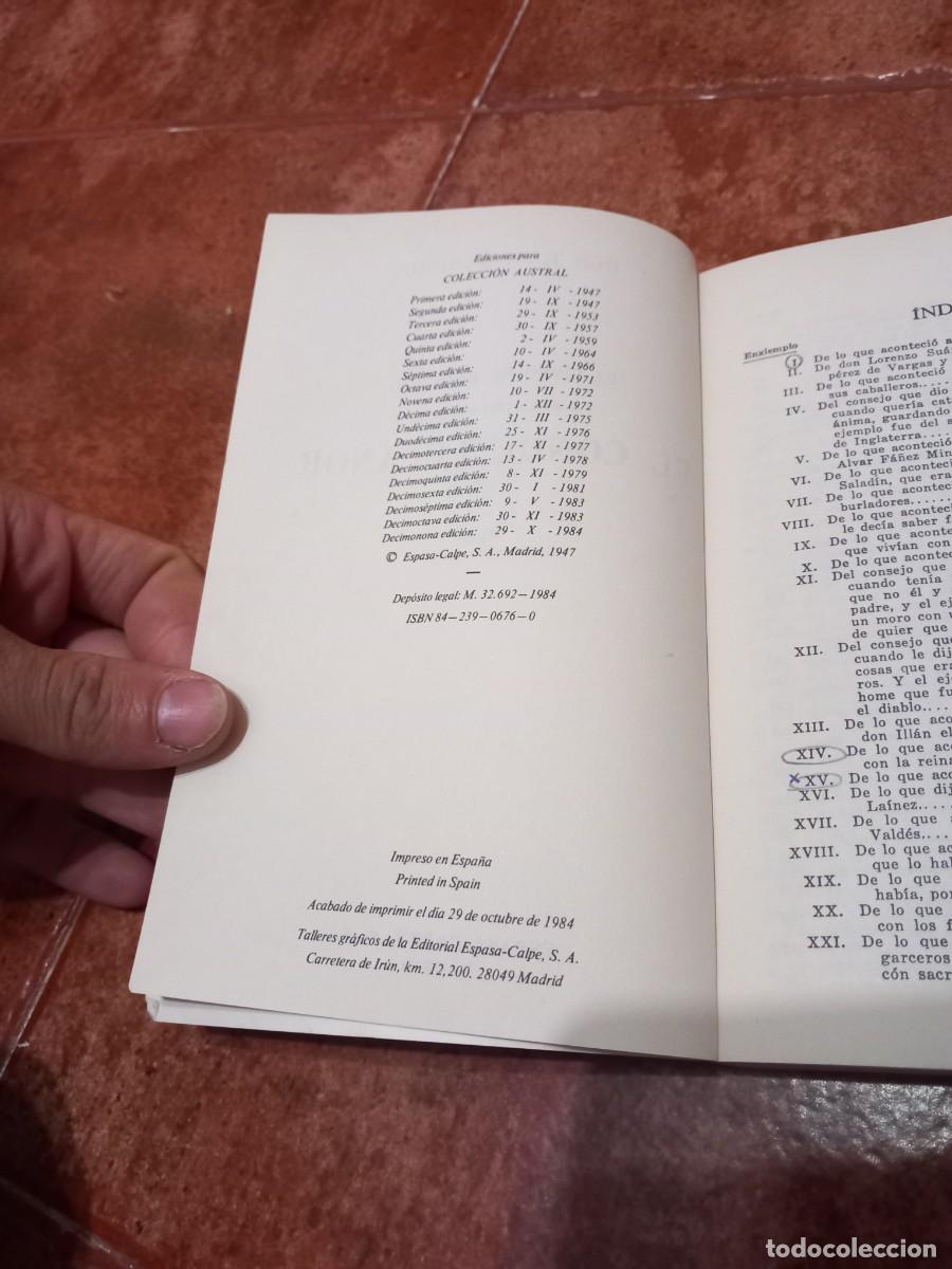 Libros de segunda mano: Libro El Conde Lucanor | Don Juan Manuel | 1984 - Foto 3