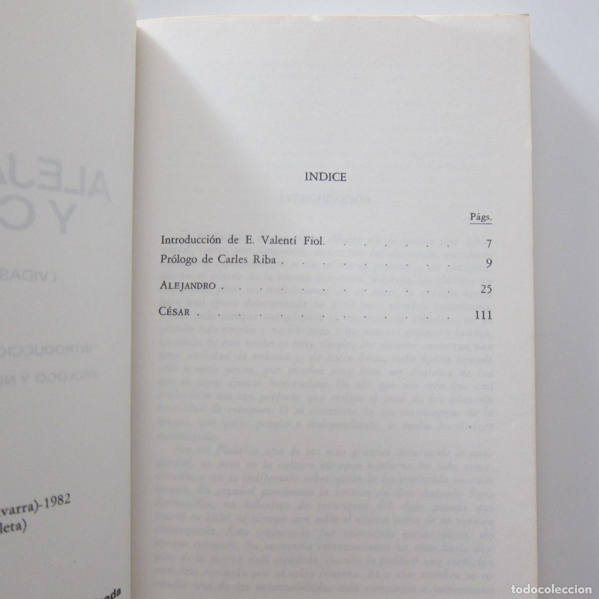 Libros de segunda mano: ALEJANDRO Y CESAR (VIDAS PARALELAS) - PLUTARCO (BBS) HISTORIA - Foto 4