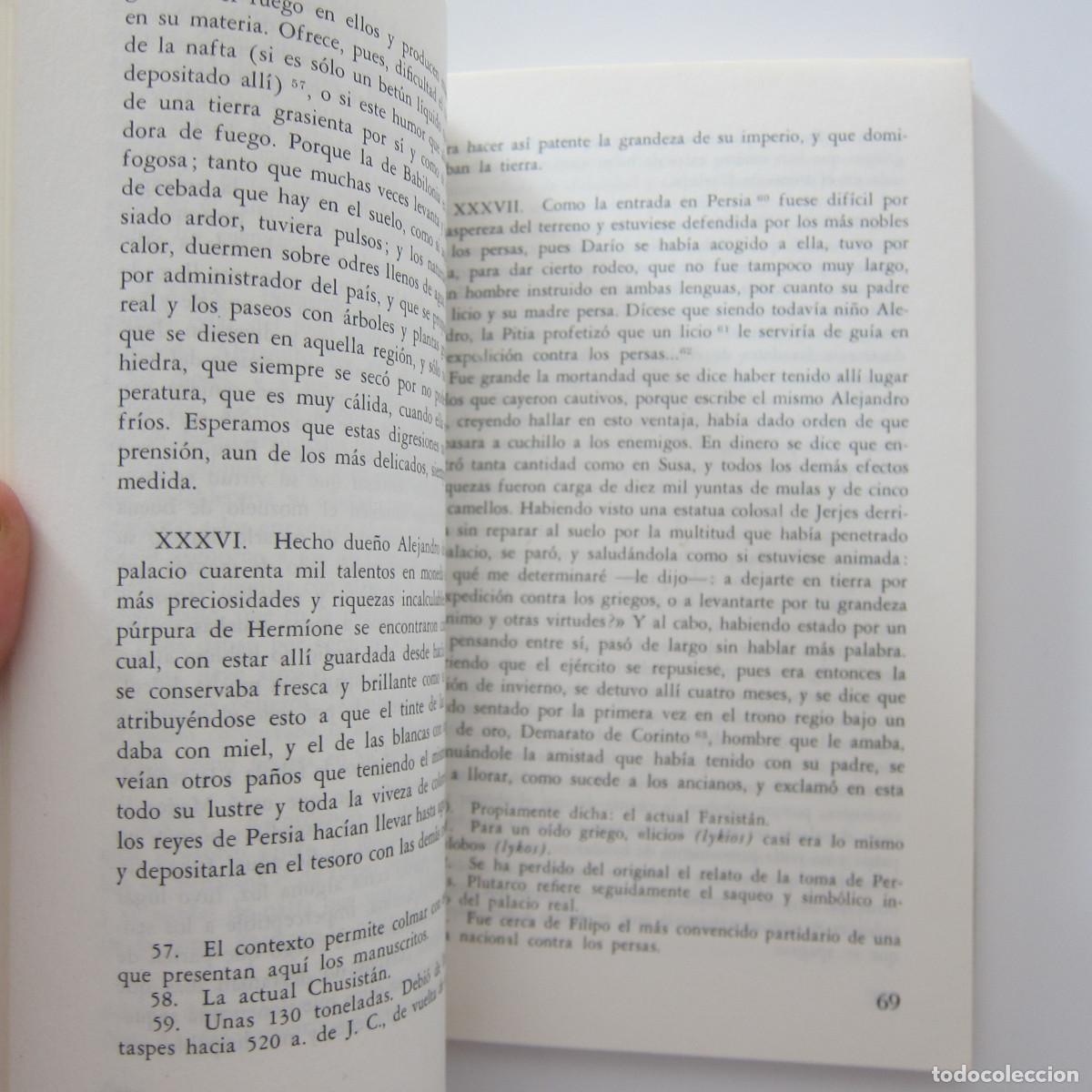 Libros de segunda mano: ALEJANDRO Y CESAR (VIDAS PARALELAS) - PLUTARCO (BBS) HISTORIA - Foto 7