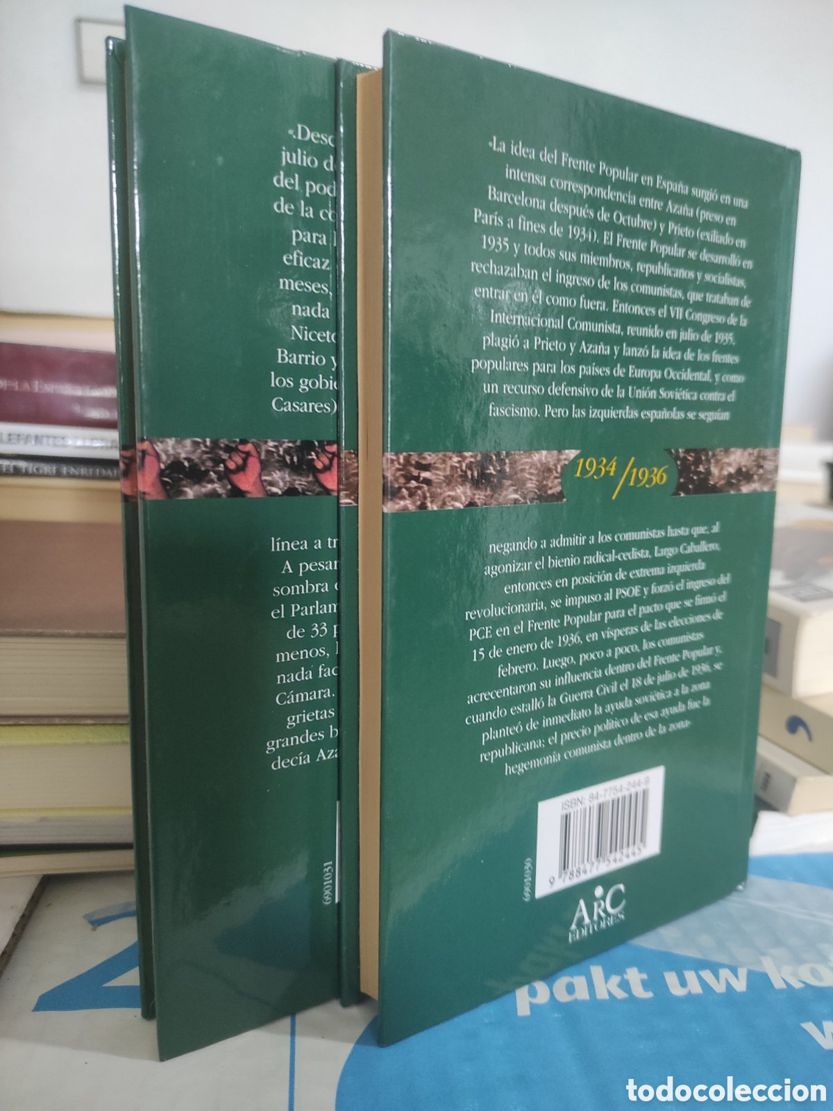 Libros de segunda mano: El frente popular 2 tomos - Ricardo de la Cierva - Foto 2