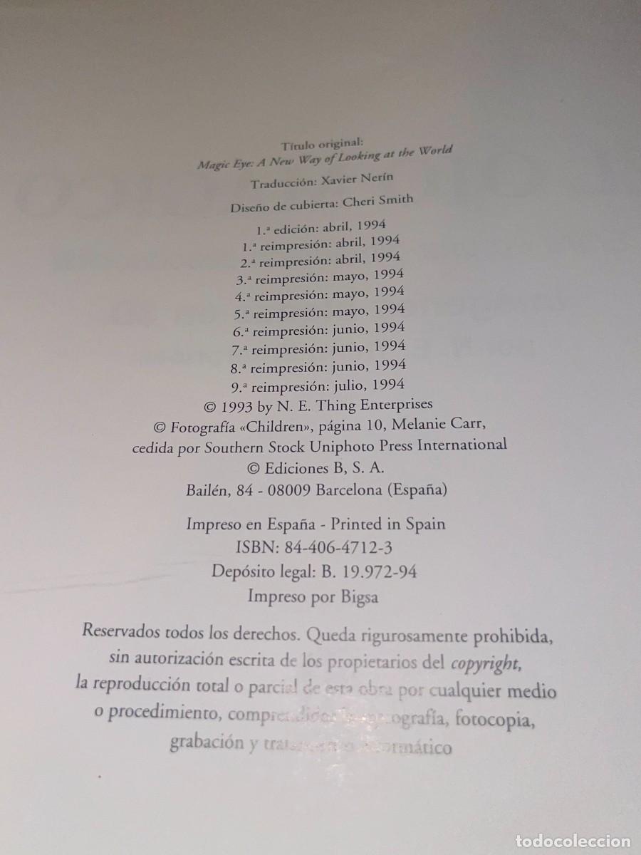 Libros de segunda mano: El Ojo M&aacute;gico (Entra en una dimensi&oacute;n desconocida) | 1994 Ediciones B - Foto 3