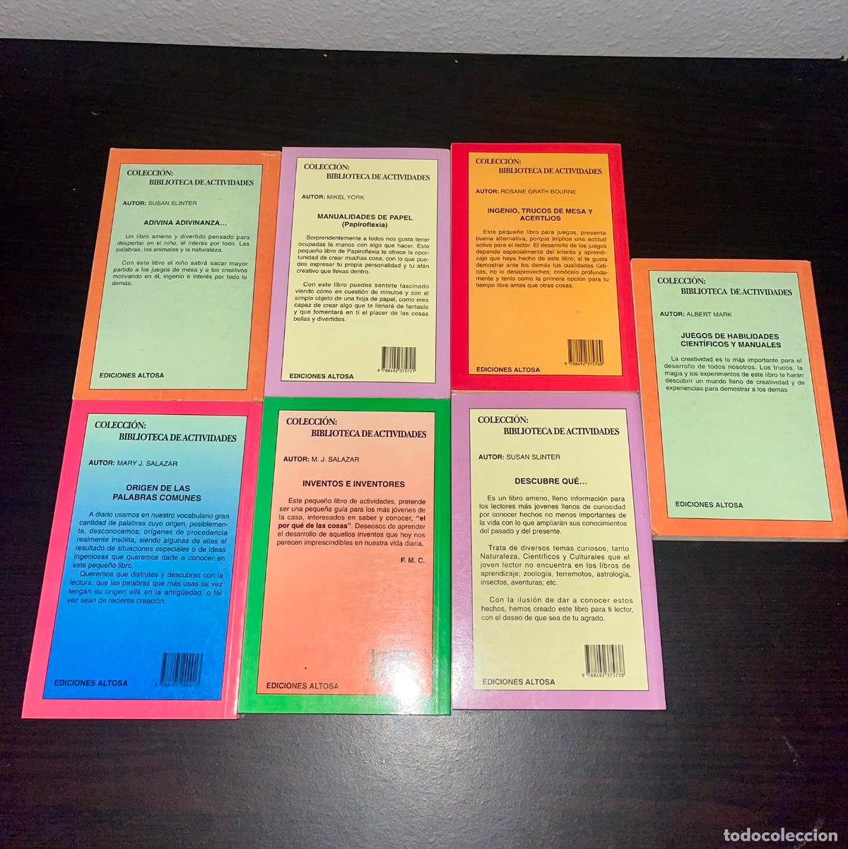 Libros de segunda mano: Biblioteca de Actividades (Lote 7 Libros) | Ediciones Altosa - Foto 2