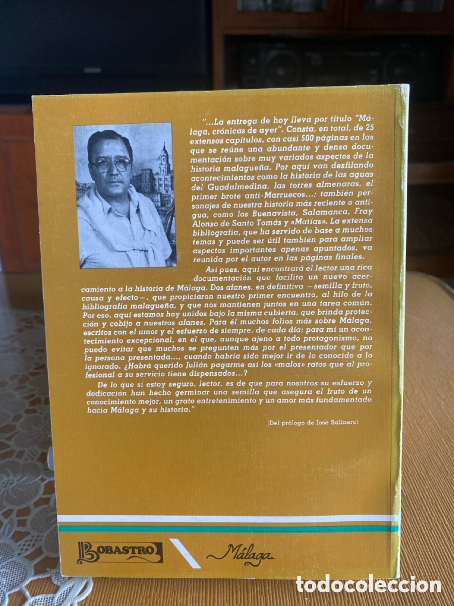 Libros de segunda mano: M&aacute;laga, Cr&oacute;nicas de Ayer - Juli&aacute;n Sesmero - Foto 2