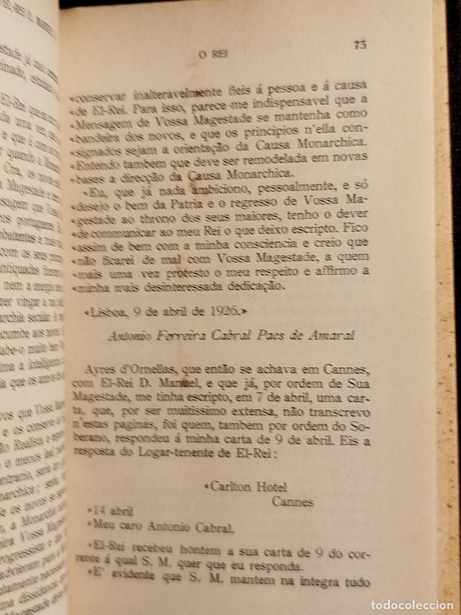 Libros de segunda mano: 1933. Cartas del Rei D. Manuel II. Antonio Cabral. - Foto 6