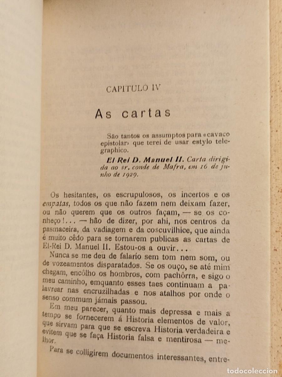 Libros de segunda mano: 1933. Cartas del Rei D. Manuel II. Antonio Cabral. - Foto 7