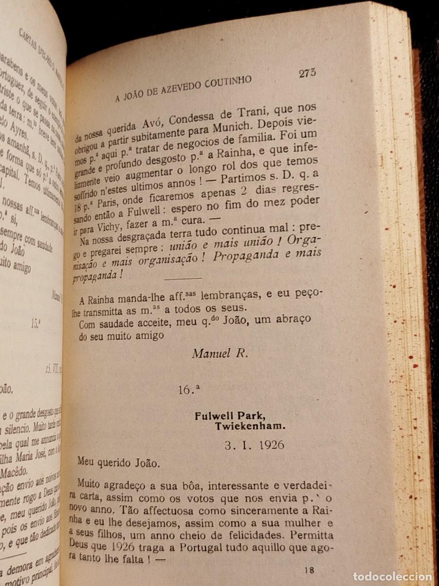 Libros de segunda mano: 1933. Cartas del Rei D. Manuel II. Antonio Cabral. - Foto 10
