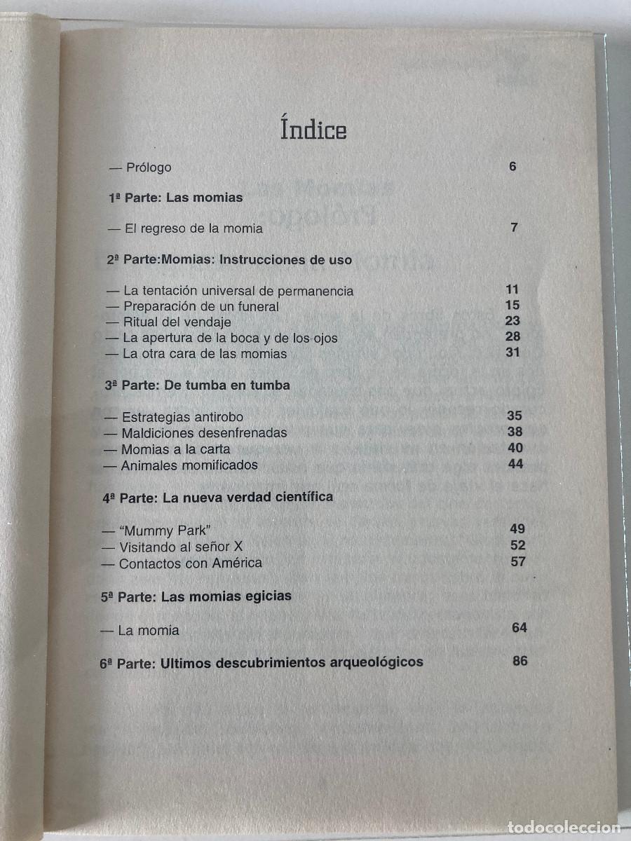 Libros de segunda mano: LIBRO LAS MOMIAS LOS LIBROS DE LA EGIPTOLOG&Iacute;A - Foto 4