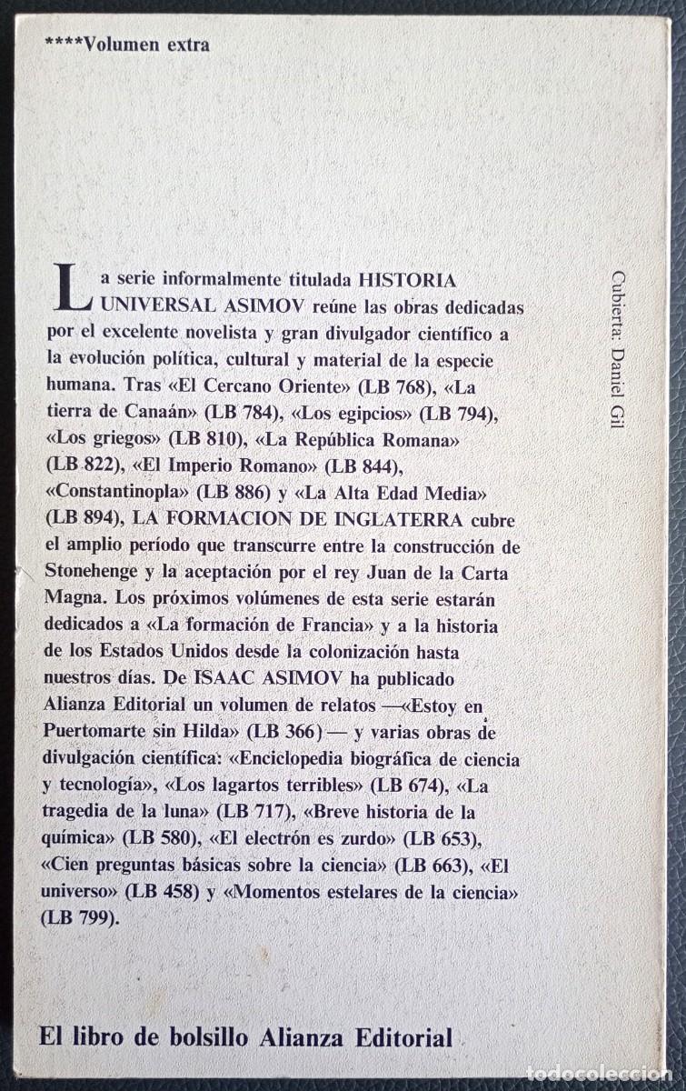 Libros de segunda mano: Isaac Asimov . La formaci&oacute;n de Inglaterra - Foto 2