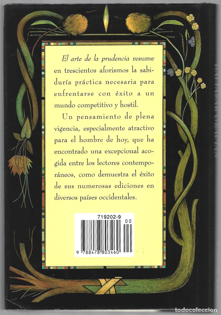 Libros de segunda mano: EL ARTE DE LA PRUDENCIA BALTASAR GRACIAN OR&Aacute;CULO MANUAL - Foto 2