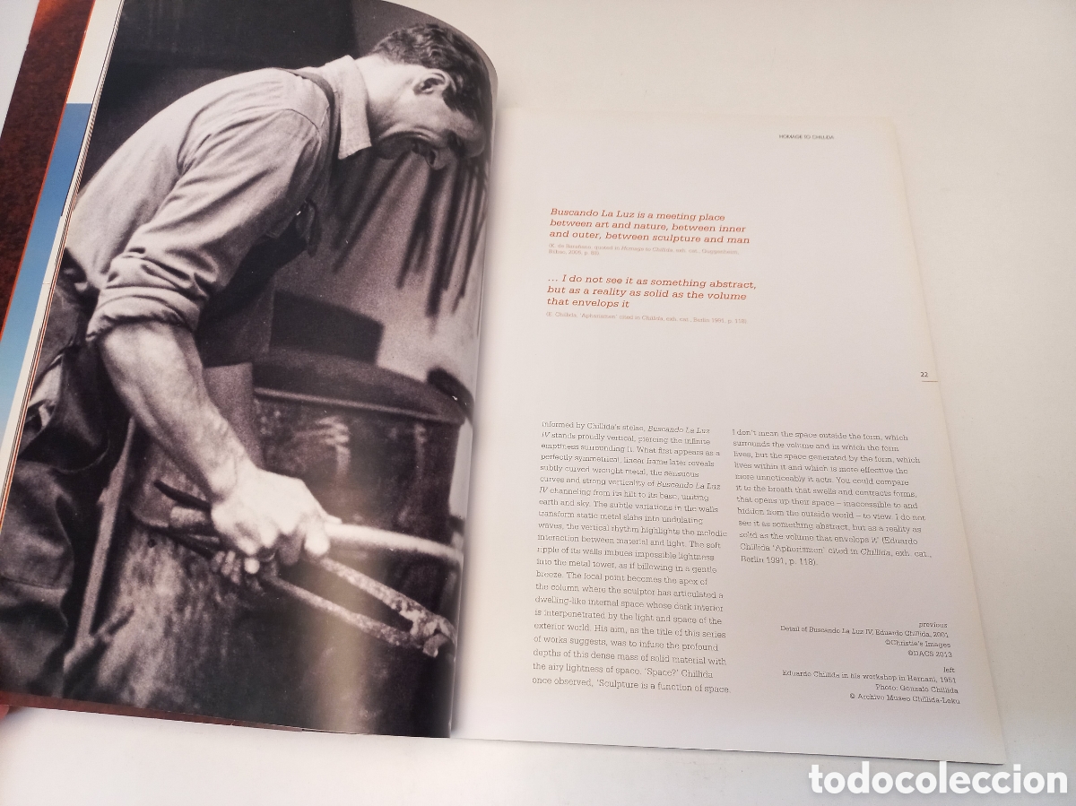 Libros de segunda mano: Christies Homage to Chillida. 2013. - Foto 4