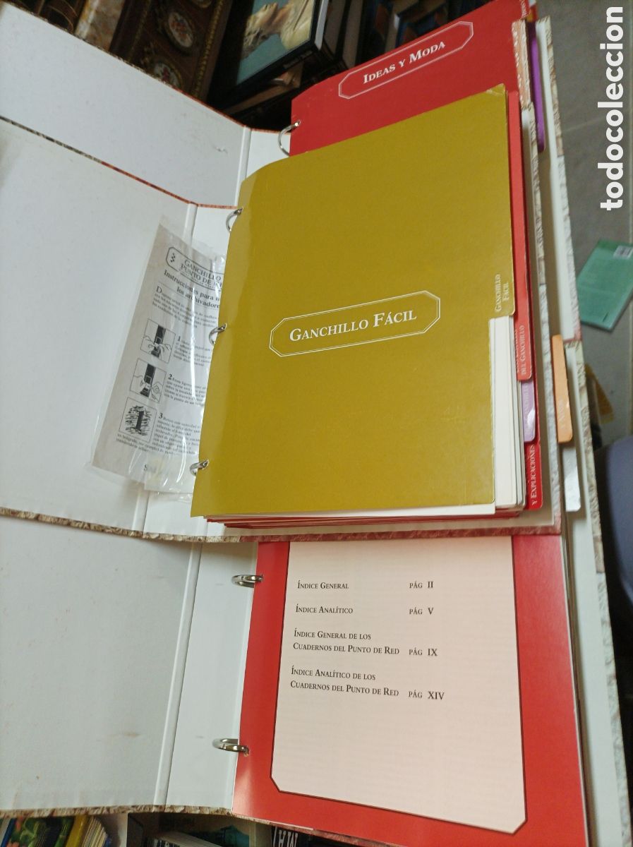 Libros de segunda mano: GANCHILLO Y PUNTO DE RED 3ARCHIVADORES LLENOS MUEVAS IDEAS EN HOGAR Y MODA