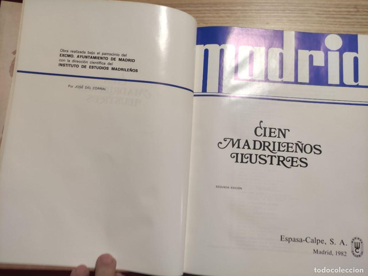 Libros de segunda mano: Cien madrile&ntilde;os ilustres- Jos&eacute; delCorral. 2&ordf; edicion - Foto 3